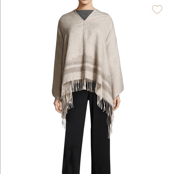 Eileen fisher alpaca poncho , one size fit S M L